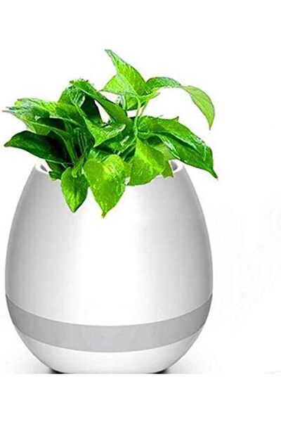 Other Smart Wireless Bluetooth Speaker Touch Piano Music Flower Pot with Night Light(color may vary)