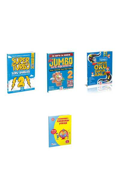 Model Eğitim Yayınları 2.SINIFLAR İÇİN SÜPER SET SÜPER TURBO SORU BANKASI + JUMBO SÜREÇ DEĞERLENDİRME + OKU ANLA + PARAGRAF