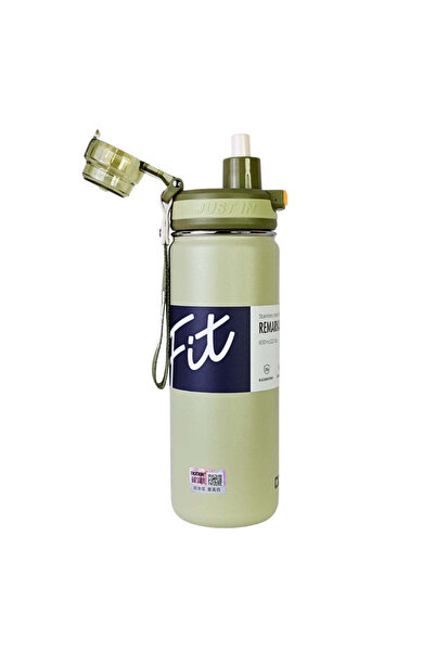 SAFECARE Water Bottle, 650 ml, “FIT” Message, Yellow