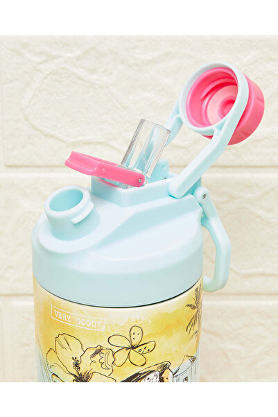 REDTAG Multicolour Printed Double Wall Vacuum Water Bottle