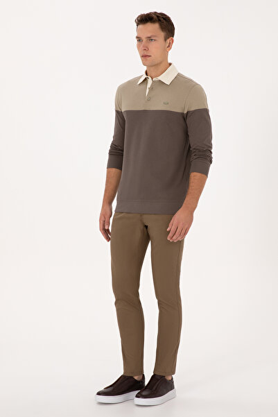 U.S. Polo Assn. Men's Khaki Canvas Trousers 50316835-Vr027