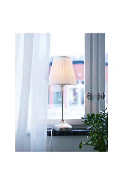 Primo Plus 2 Table Lamp Silver/White