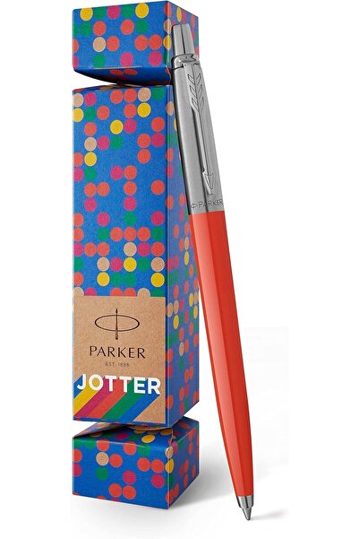 Parker Pix Jotter Original, cutie cadou Cracker, roșu strălucitor