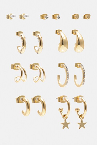 Pull & Bear 9 çift küpe seti