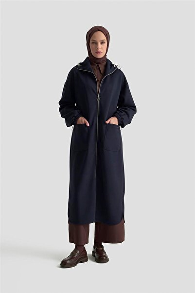 Armine Yüksek Yaka Örme Giyçık 25KD1503 Lacivert