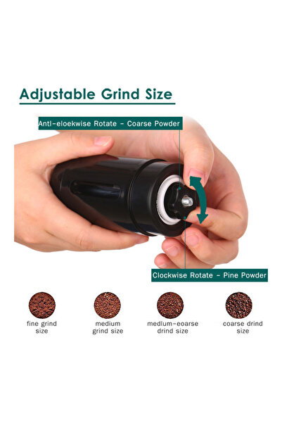 HALAMODO Black Manual Coffee Grinder