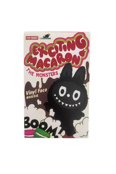 OEM Labubu Exciting Macaron Figurine, cute design, premium material, black, 1 pc, 3+ years