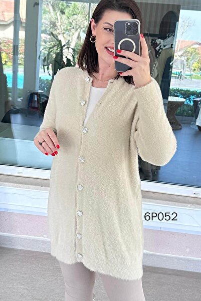 İnce Topuk Prive Series Long Knitwear Cardigan 6P052
