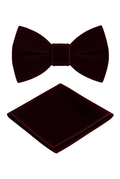 SIRRI Erkek Kadife Papyon ve Mendil Seti 14 Yaş ve Üzeri