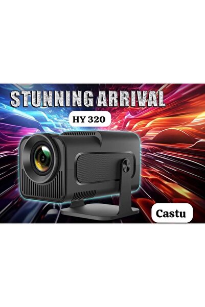 CATSU Hy320 Mini Siyah Taşınabilir Sinema Projektörü 4k 720p Ev Sineması Blue...