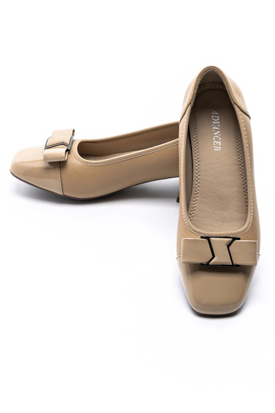 advancer Chunky Heel Shoes TP3201-1 Peach