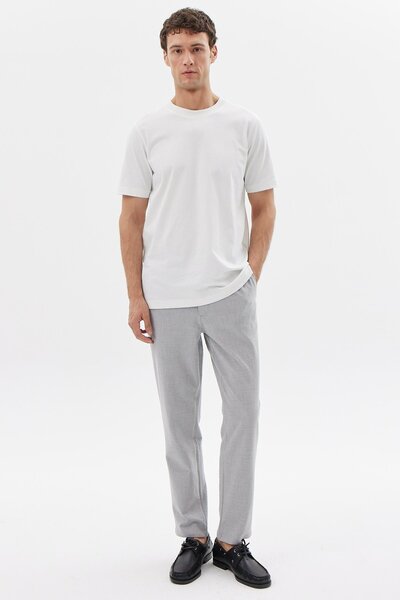 PAULMARK Men's Textured Jogger Pants with Elastic Waist