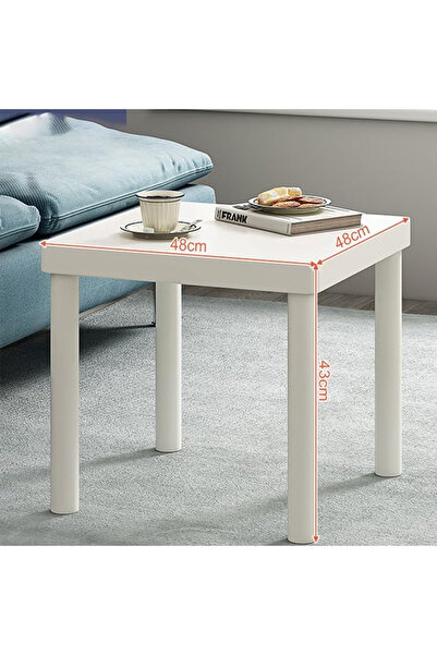 KEKE Minimalist Square Coffee Table for Bedroom and Living Room 48 X 48 cm