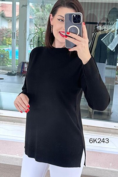 İnce Topuk Crew Neck Knitwear Blouse 6K243