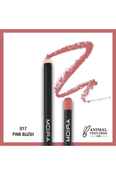 MOİRA قلم تحديد الشفاه (017، أحمر خدود وردي)
