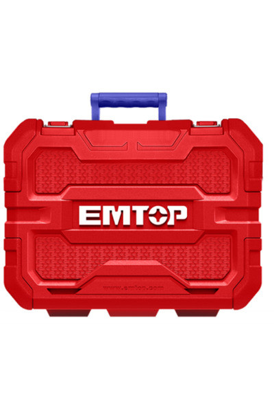 EMTOP Set chei tubulare cu clichet de 1/2", 21 de componente, geantă de transport - ESKT12211,