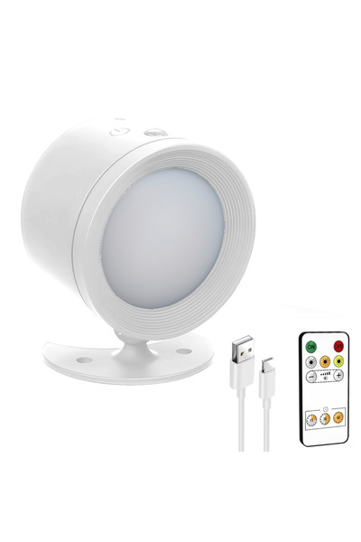 Teno Lampă de perete cu LED Teno®, telecomandă, control tactil, ușor de instalat, 2000 mAh, albă