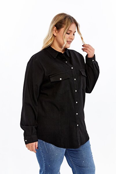 RMG Plus Size Shirt Black