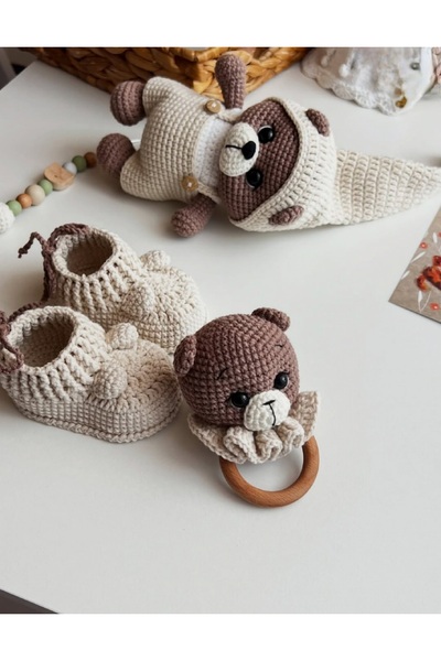 esmanın diyarı Amigurumi ayıcık gaylo 3lu set