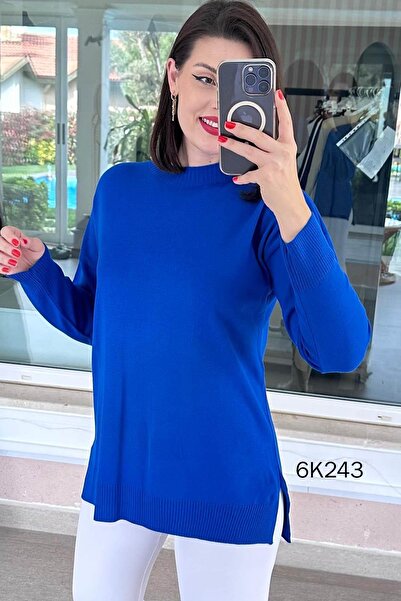 İnce Topuk Crew Neck Knitwear Blouse 6K243