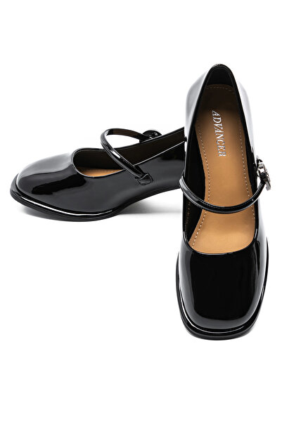 advancer Pantofi cu Toc Gros TP312-1 Negru