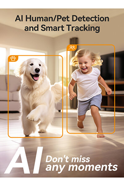 Imou Security Camera, Two lens resolution total 6MP, AI Human & Pet Detection, Color Night Vision