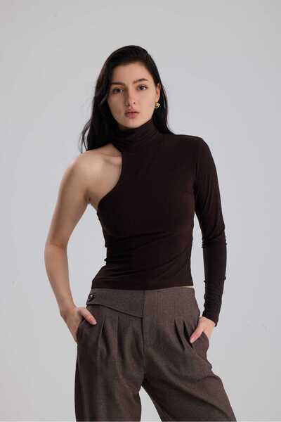 GACA COLLECTION GİZA Body pentru femei cu o singură mânecă