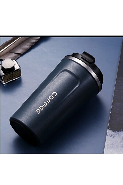 HALAMODO Portable Travel Coffee Mug Stainless Steel Leak Proof Insulated Mug Blue