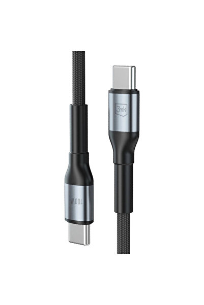 3MK Hyper N Type-C Super Fast Charge Data Cable, black, 100W, 1m