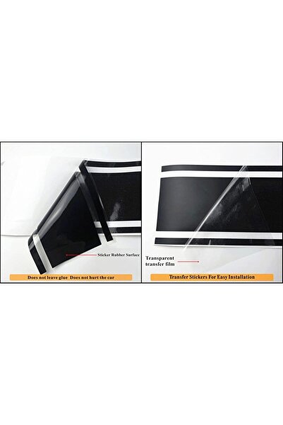 Generic ملصق فينيل لباب السيارة الجانبي لسيارة تويوتا FJ Cruiser (أبيض)