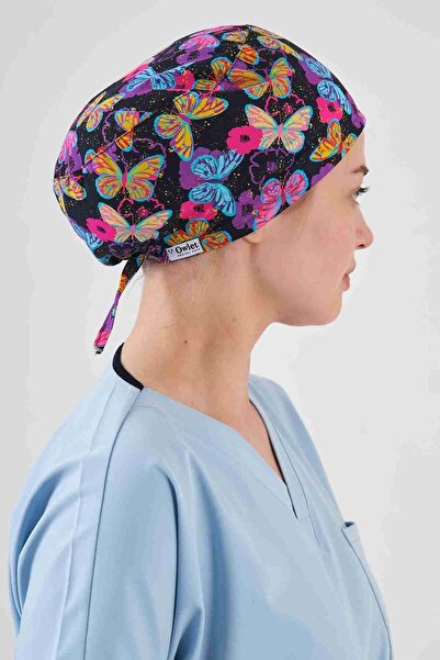 Owlet Medikal Renkli Kelebekler Siyah Cerrahi Bone