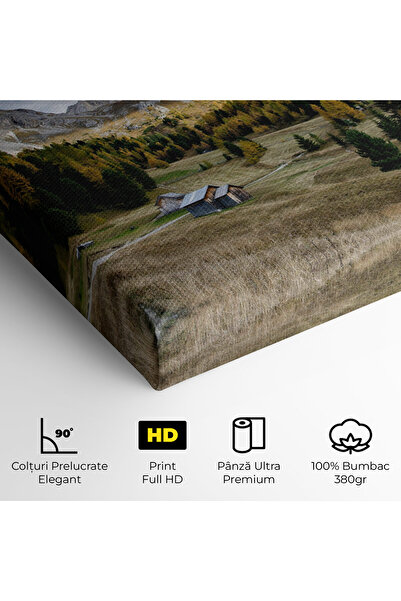 Arthub Canvas Painting, Bedroom And Living Room, Landscapes, Cloudy Mountains View