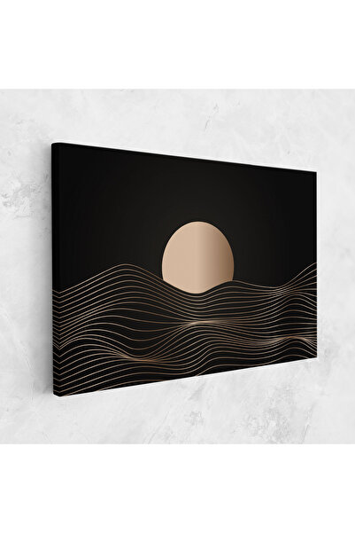 Arthub Canvas Painting, Bedroom And Living Room, Abstract, Cream Moon