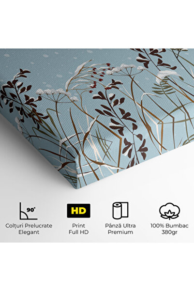 Arthub Canvas Painting, Bedroom And Living Room, Landscapes, Snow Plants