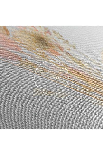 Arthub Canvas Painting, Bedroom And Living Room, Flowers, Pink Cream Flower Vase