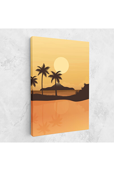 Arthub Canvas Painting, Bedroom And Living Room, Landscapes, Sunset Beach 02