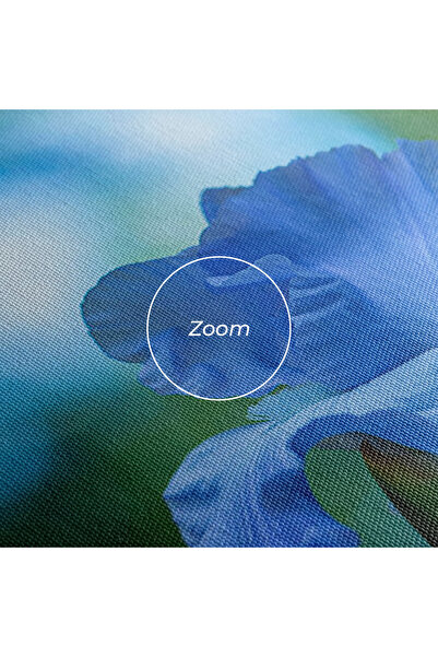 Arthub Canvas Painting, Bedroom And Living Room, Flowers, Blue Iris In The Garden