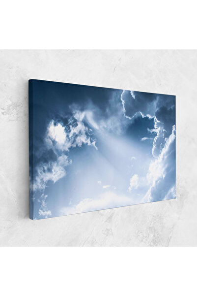 Arthub Canvas Painting, Bedroom And Living Room, Landscapes, Dark Blue Sky