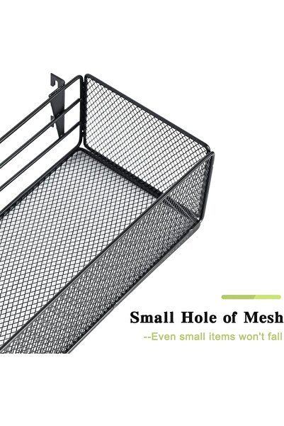 Generic 6-Tier Over-Door Hair Dryer Holder, Wall-Mount Adjustable Hair Tool Organizer, Iron Metal Black - Cu