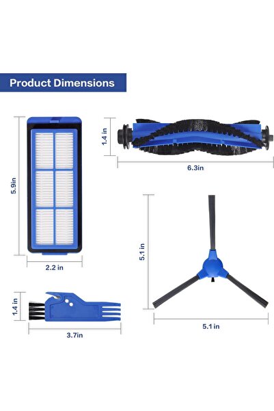 Generic Replacement Parts for Eufy Robovac 11S Max/15C Max/30C Max/G10-G30 Series - Lesina Vac