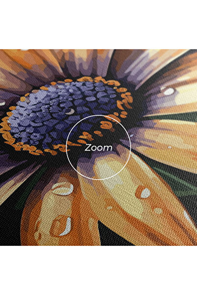 Arthub Canvas Painting, Bedroom And Living Room, Flowers, Orange Pretty Daisy