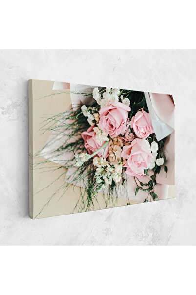 Arthub Tablou Canvas, Dormitor Si Living, Flori, Baby Pink Bouquet