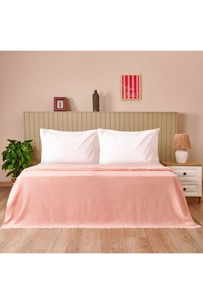 Evidea Cuvertură de pat pentru o persoană Soft Elendil - Yavruağzı - 160x230 cm