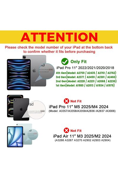 PROCASE حافظة iPad Pro 11 بوصة (2018/2020/2021/2022) - أزرق داكن