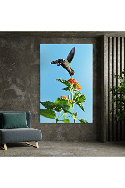 Arthub Canvas Painting, Bedroom And Living Room, Flowers, Bird Exotic Flower