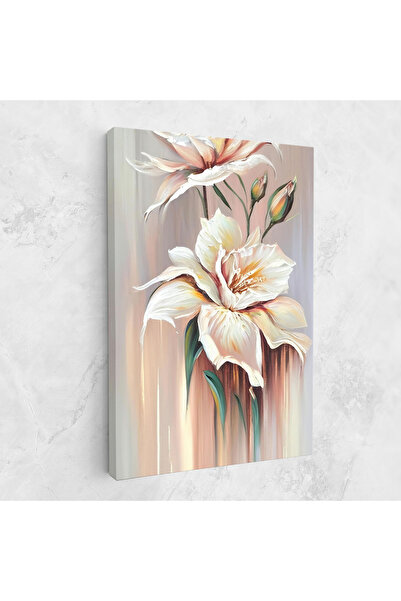 Arthub Canvas Painting, Bedroom And Living Room, Flowers, Abstract Lily Painting