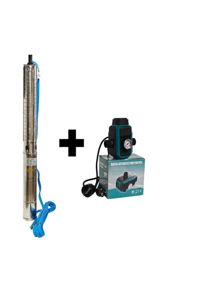 DDT Kit pompă submersibilă pentru puțuri adânci 4SP5/17 – 2 kW, 3 CP, 9 m³/h,...