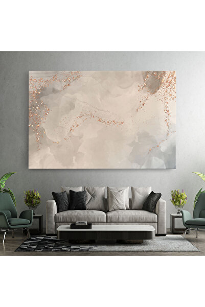 Arthub Canvas Painting, Bedroom And Living Room, Abstract, Pink Grey Marble 01