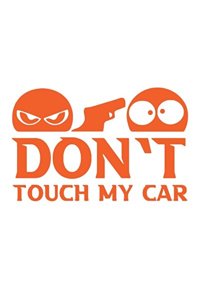 Oracal Decorative sticker, funny, don't touch my car, 20cm, orange