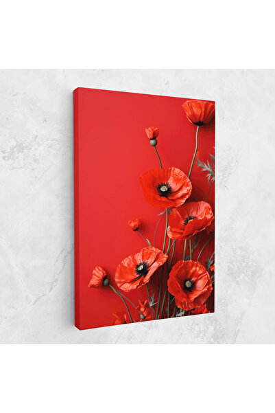 Arthub Canvas Painting, Bedroom And Living Room, Flowers, Poppies On The Table